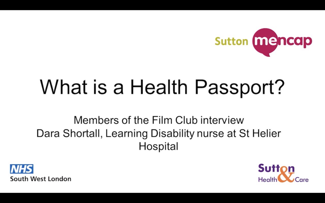 NHS Health Passport - Sutton Mencap