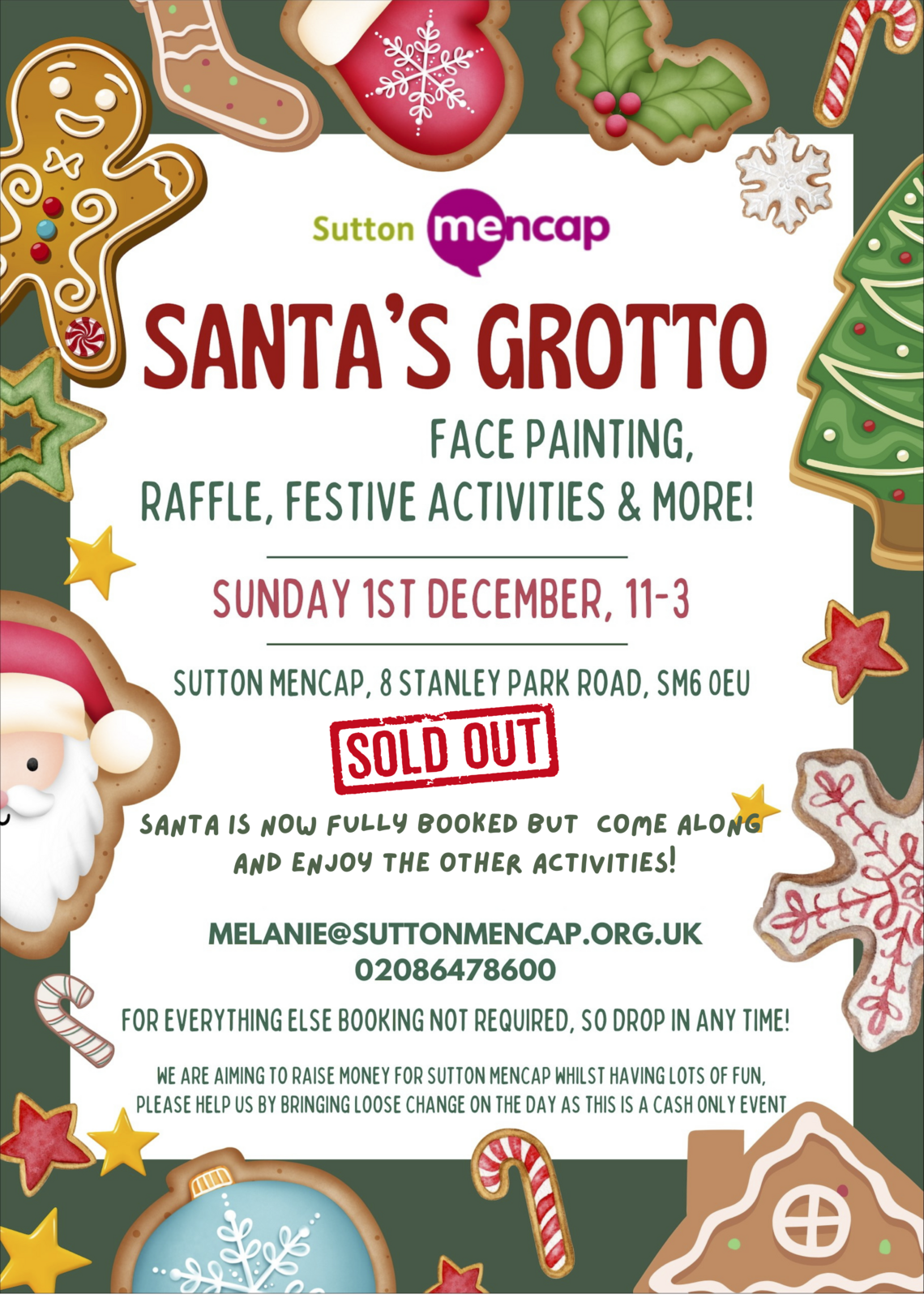 Santa's Grotto is now sold out!